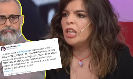 El tweet en el que Dalma Maradona estalló de ira contra Jorge Rial. El tweet en el que Dalma Maradona estalló de ira contra Jorge Rial.