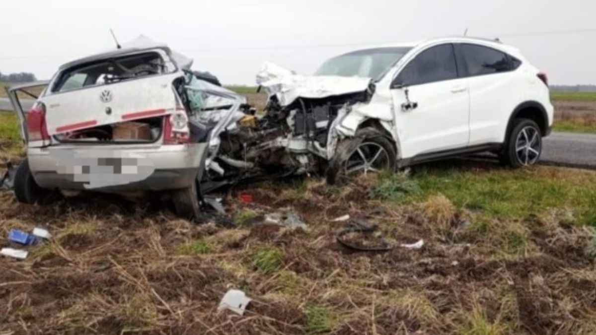 Un médico perdió la vida en un accidente en la Ruta 55. (Foto: Clarín)