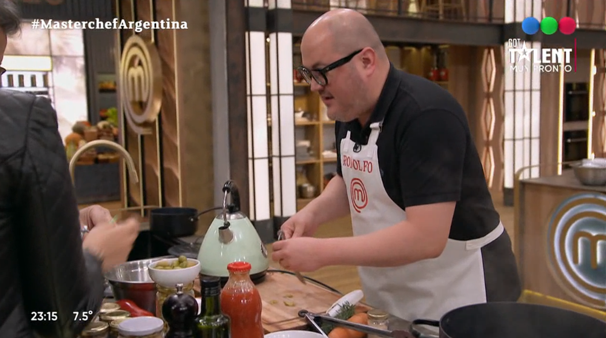 Wanda Nara se enojó con Rodolfo de MasterChef. Wanda Nara se enojó con Rodolfo de MasterChef.