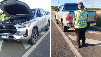 Detuvieron a un hombre en la Ruta Nacional 34 por andar en una camioneta con documentación falsa