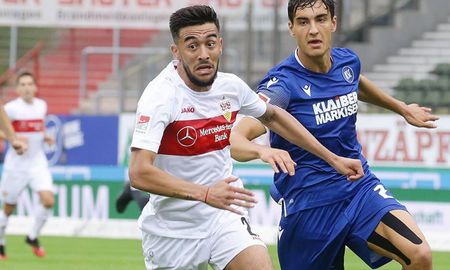 El delantero formado en Argentinos Juniors no pudo evitar la derrota de su equipo ante el Karlsruher. El delantero formado en Argentinos Juniors no pudo evitar la derrota de su equipo ante el Karlsruher.