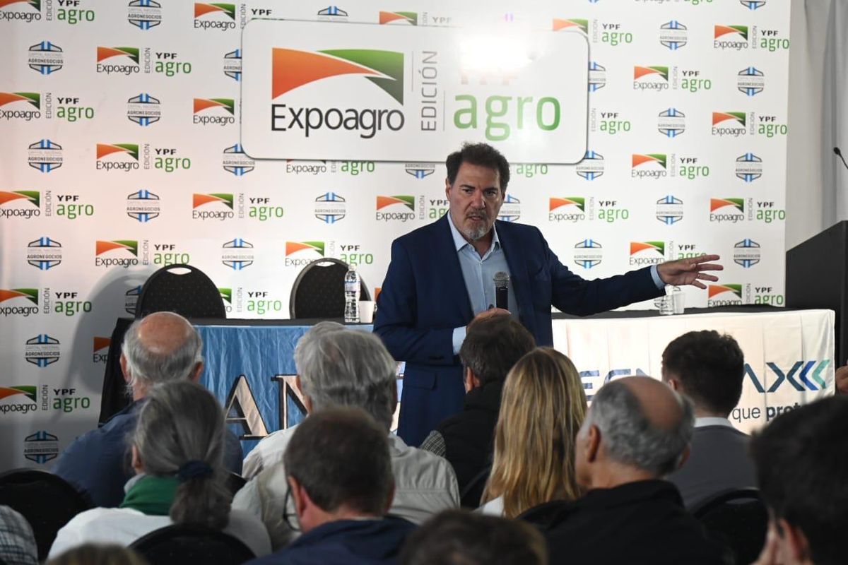 Economista Claudio Zuchovicki en Expoagro 2025.