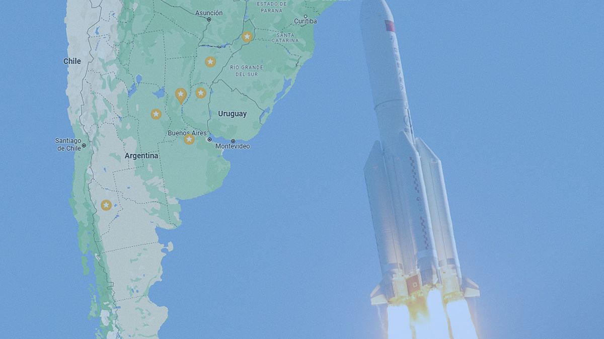 Santa Fe es una de las provincias que integran la ruta del cohete chino que cae a la Tierra sin control.