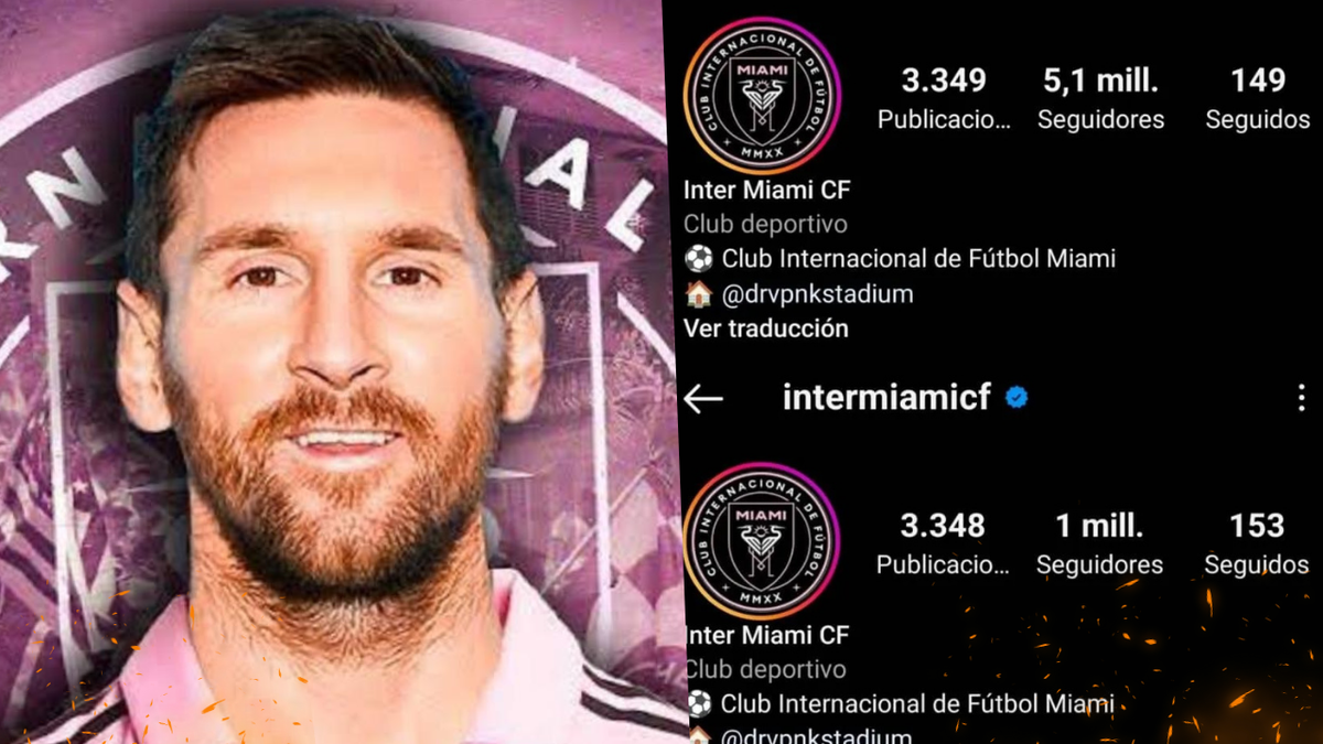 Efecto Lionel Messi: explotaron las redes sociales del Inter Miami.