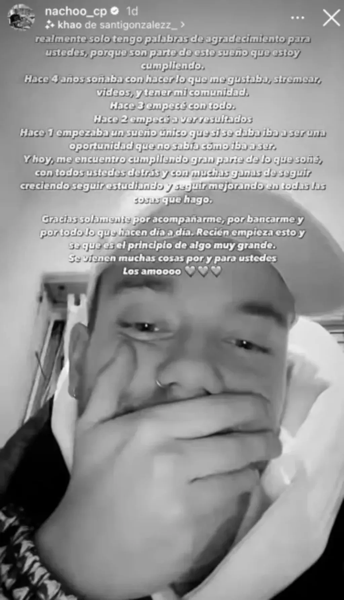 Nacho Castañares agradeció el apoyo a sus seguidores.