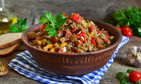 Ensalada de berenjenas para el otoño. Ensalada de berenjenas para el otoño.