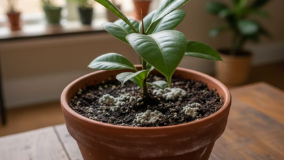 Qué significa cuando la tierra de tus plantas se pone blanca, según expertos