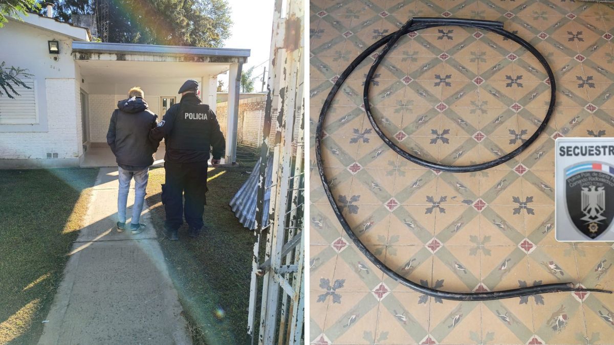 El sospechoso fue aprehendido en Richieri al 2900, en el sur de la ciudad de Santo Tomé.