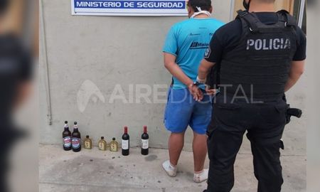 Infraganti. El hombre llevaba su botín en una bolsa arpillera. Infraganti. El hombre llevaba su botín en una bolsa arpillera.