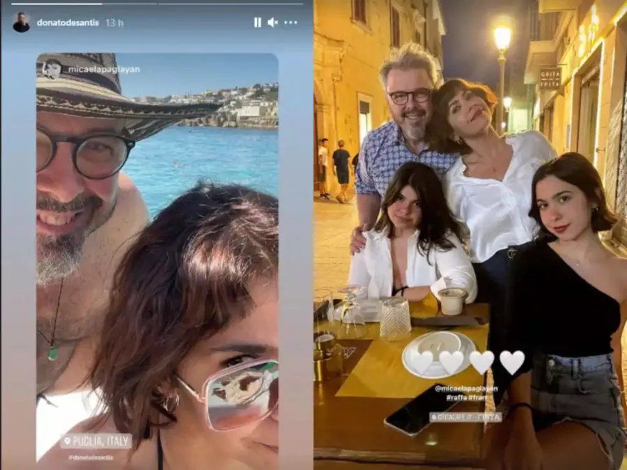 Las vacaciones de Donato de Santis y su familia.
