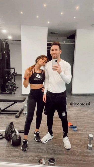Antonela Roccuzzo y Messi más juntos que nunca.