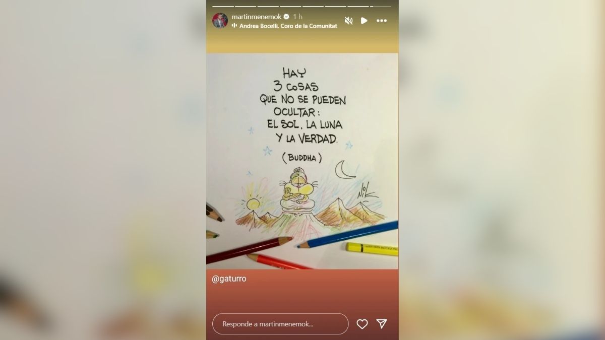 La publicación que Martín Menem hizo en Instagram tras los rumores. La publicación que Martín Menem hizo en Instagram tras los rumores.