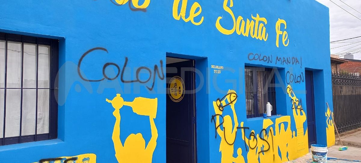 La sede de la peña de Boca en Santa Fe. La sede de la peña de Boca en Santa Fe.