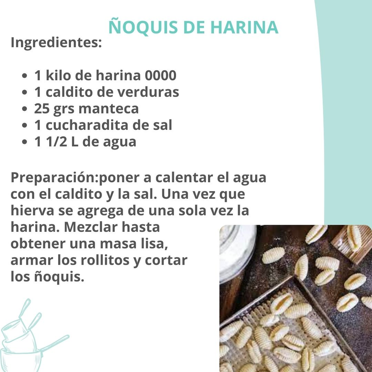 Los ñoquis de harina son una versión mucho más económica de los de papa, llevan pocos ingredientes y son deliciosos. Los ñoquis de harina son una versión mucho más económica de los de papa, llevan pocos ingredientes y son deliciosos.