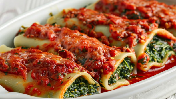 Canelones sin harina preparados con tapas de maicena, una alternativa fácil para disfrutar de un clásico casero.