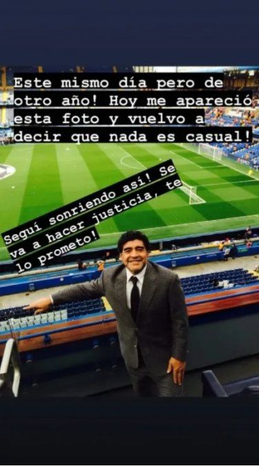 El post de Dalma Maradona, en Instagram.