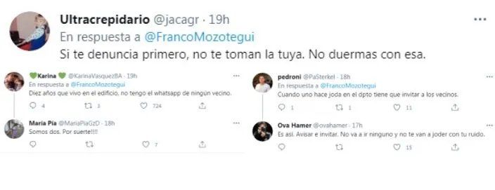 Todo se inició por el exceso de volumen en un inmueble ( Twitter).