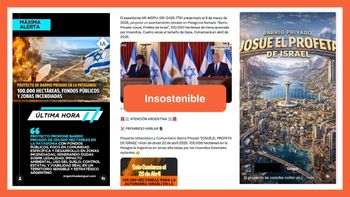 No hay evidencia de un supuesto barrio privado para refugiados israelíes en la Patagonia