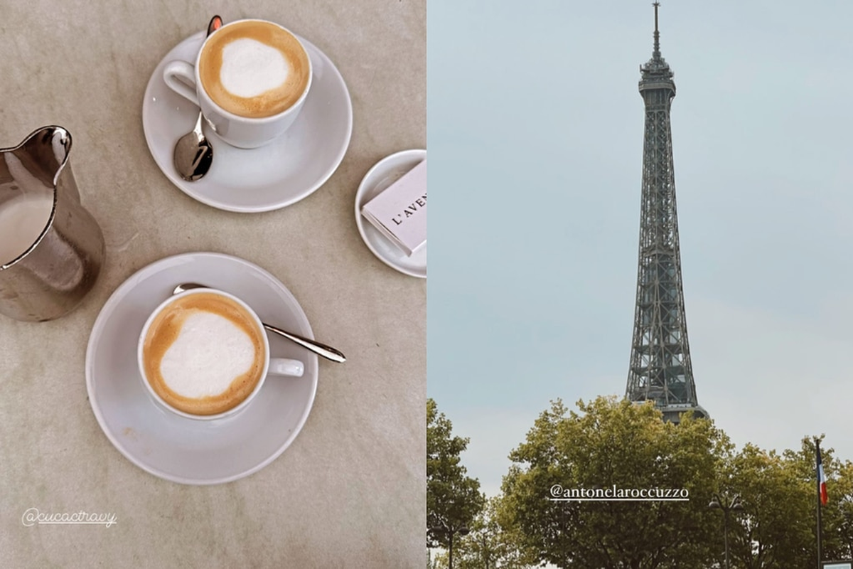 Antonela Roccuzzo desde París. 
