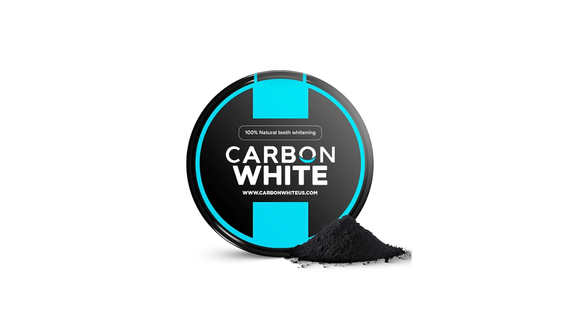 Dentífrico en polvo con carbón natural – CARBON WHITE. Dentífrico en polvo con carbón natural – CARBON WHITE.