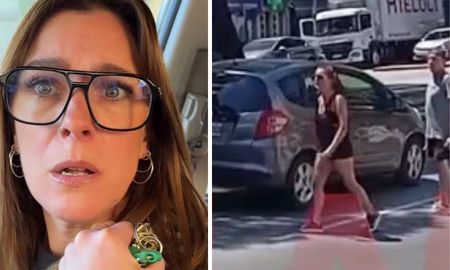 Dani La Chepi se mostró fuera de control tras el choque en Vicente López. Dani La Chepi se mostró fuera de control tras el choque en Vicente López.