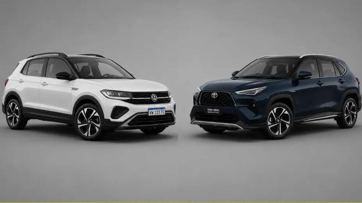 Volkswagen T-Cross vs. Toyota Yaris Cross.