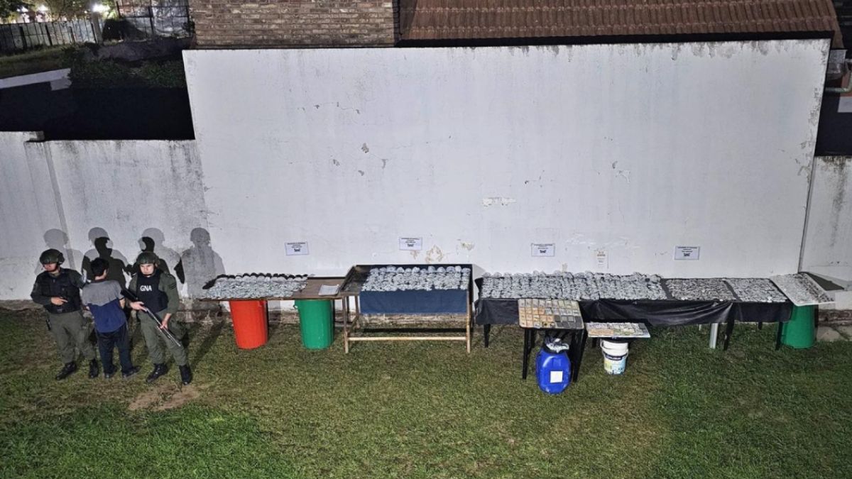 Gendarmería desbarató un punto de venta de estupefacientes en el sur de Santa Fe y halló cocaína