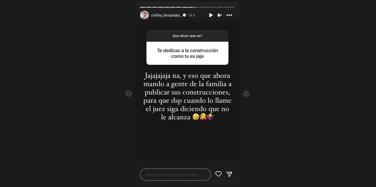 Cinthia Fernández arremetió contra Matías Defederico.