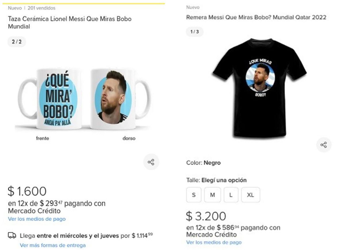 Ya hay tazas y remeras con la frase de Messi tras el partido de Argentina y Países Bajos.