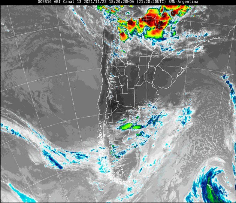 El miércoles a la mañana, el acercamiento de un pulso de aire frío, más intenso y combinándose con aire más húmedo que habrá en la zona, producirá lluvias y tormentas hacia la noche y en las primeras horas del jueves.