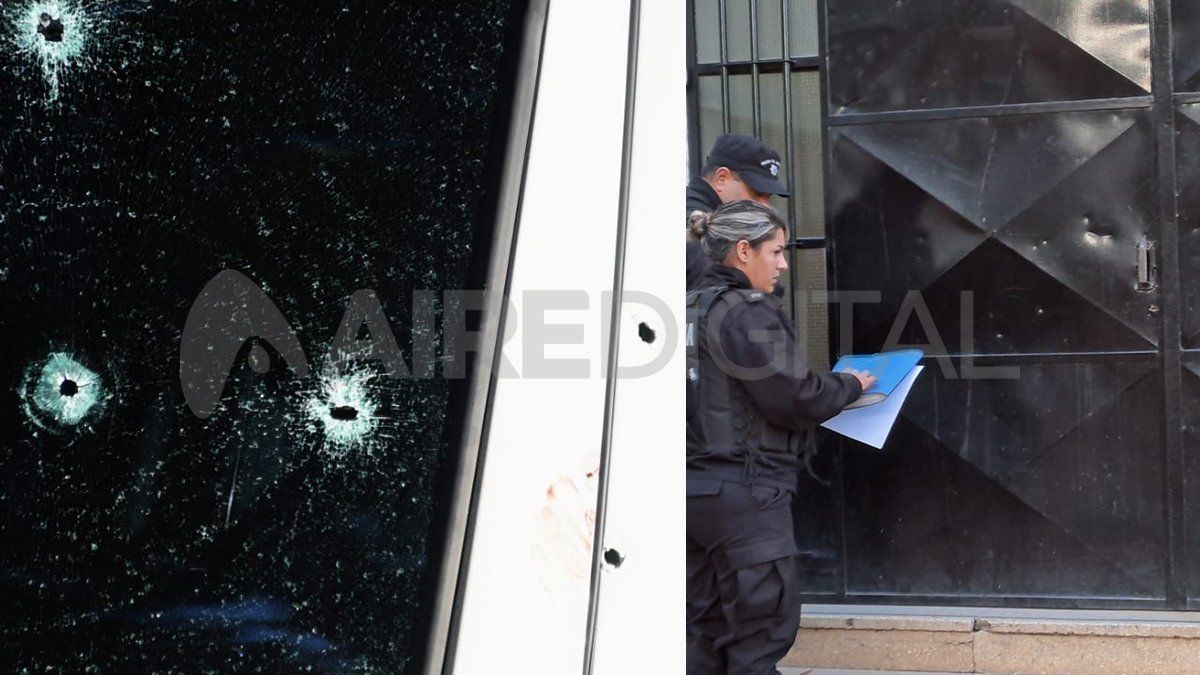 Una camioneta fue atacada a balazos y el papá de un alumno fue herido en el rostro.