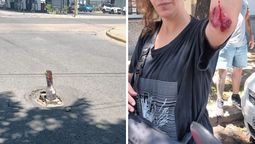 altText(Caos vehicular en el macrocentro de Santa Fe por trabajos de Assa y un hundimiento de la calzada)}