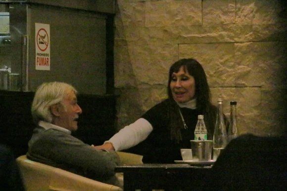 Moria Casán y Pato Galmarini.