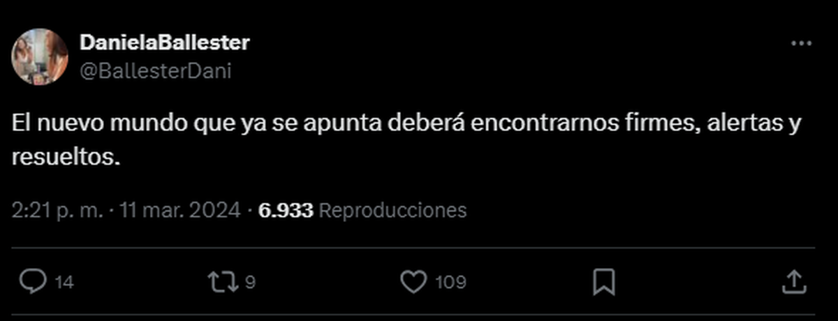 Daniela Ballester hizo un polémico posteo días antes de separarse de Daniel Osvaldo. Daniela Ballester hizo un polémico posteo días antes de separarse de Daniel Osvaldo. 