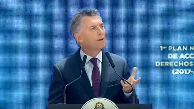 Mauricio Macri presentó el Plan Nacional de Acción en Derechos Humanos