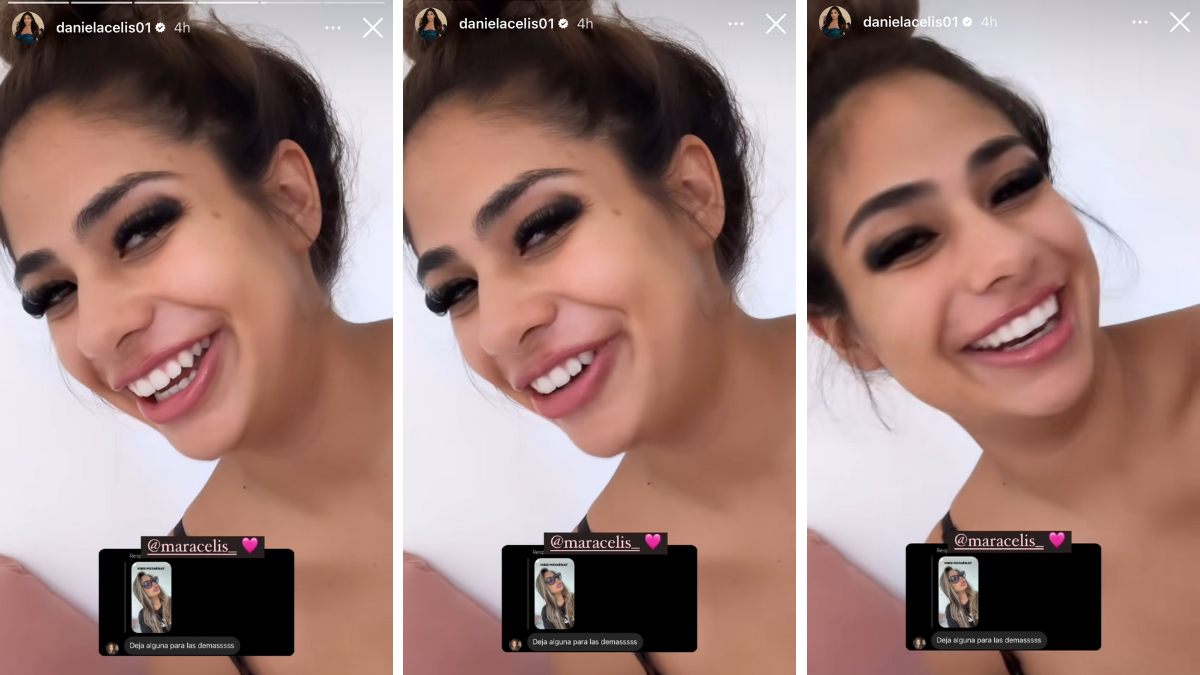 Daniela Celis volvió a ser Pestañela. Daniela Celis volvió a ser Pestañela.