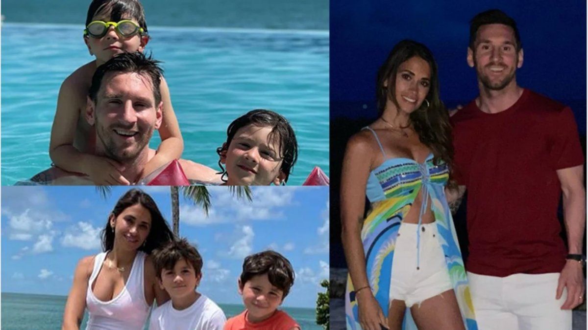 Antonela Roccuzzo disfruta de París con sus tres hijos.