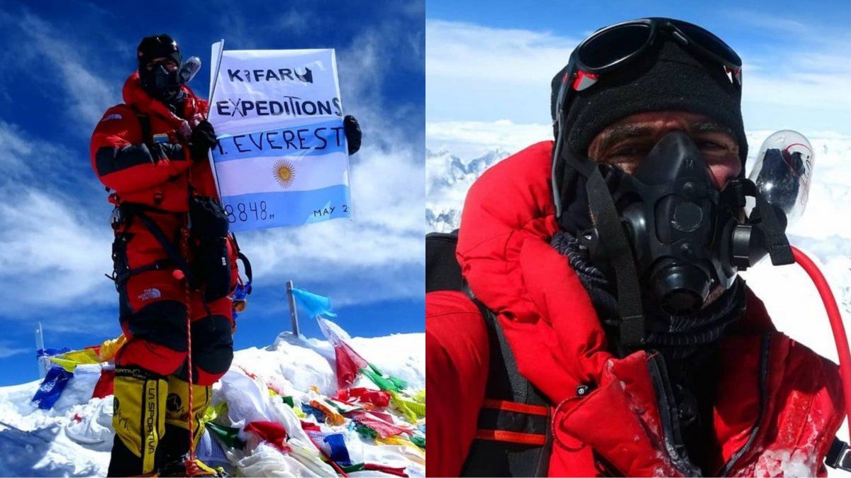 La historia del hombre que logró convertirse en 27° argentino en subir al Monte Everest.