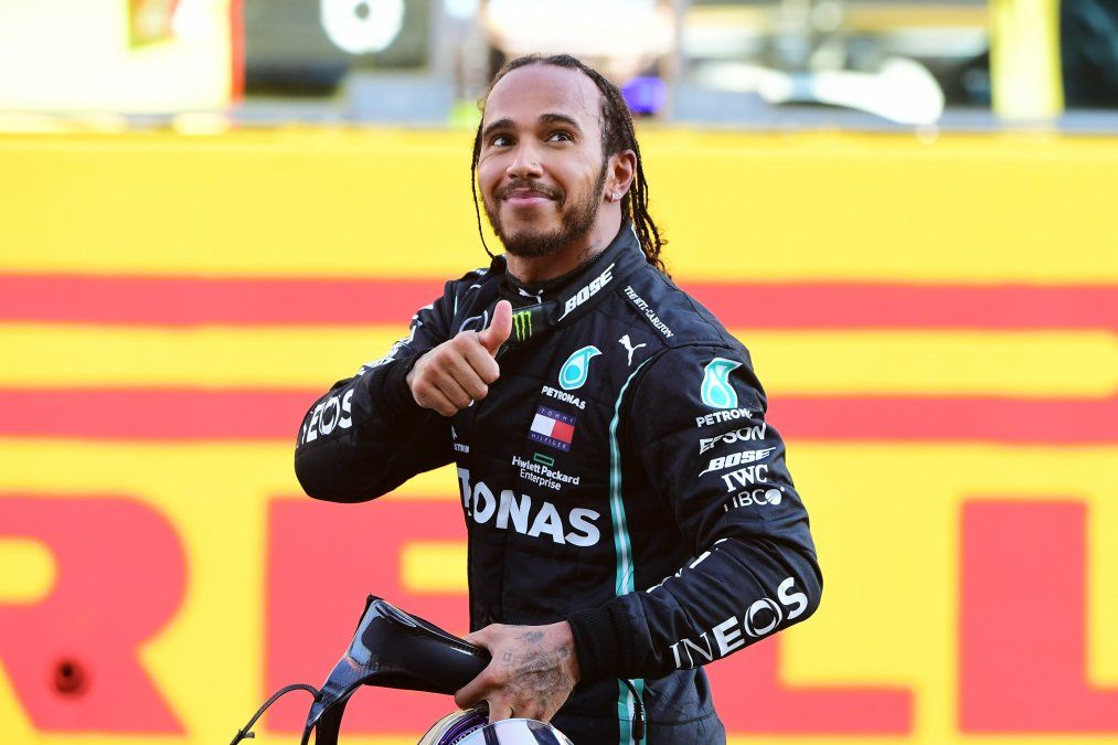 Hamilton celebra su 90° victoria en F1