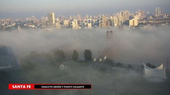 Las hermosas imágenes de la niebla y neblina en Santa Fe y la región