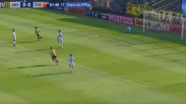 El golazo de Nazareno Bazán para Almirante Brown contra Colón.