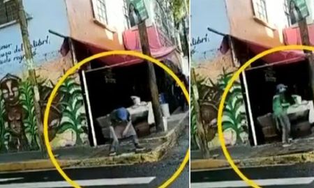 Video viral: un vendedor de tacos enjuagó su trapo en un charco de la calle y generó gran indignación. Video viral: un vendedor de tacos enjuagó su trapo en un charco de la calle y generó gran indignación.