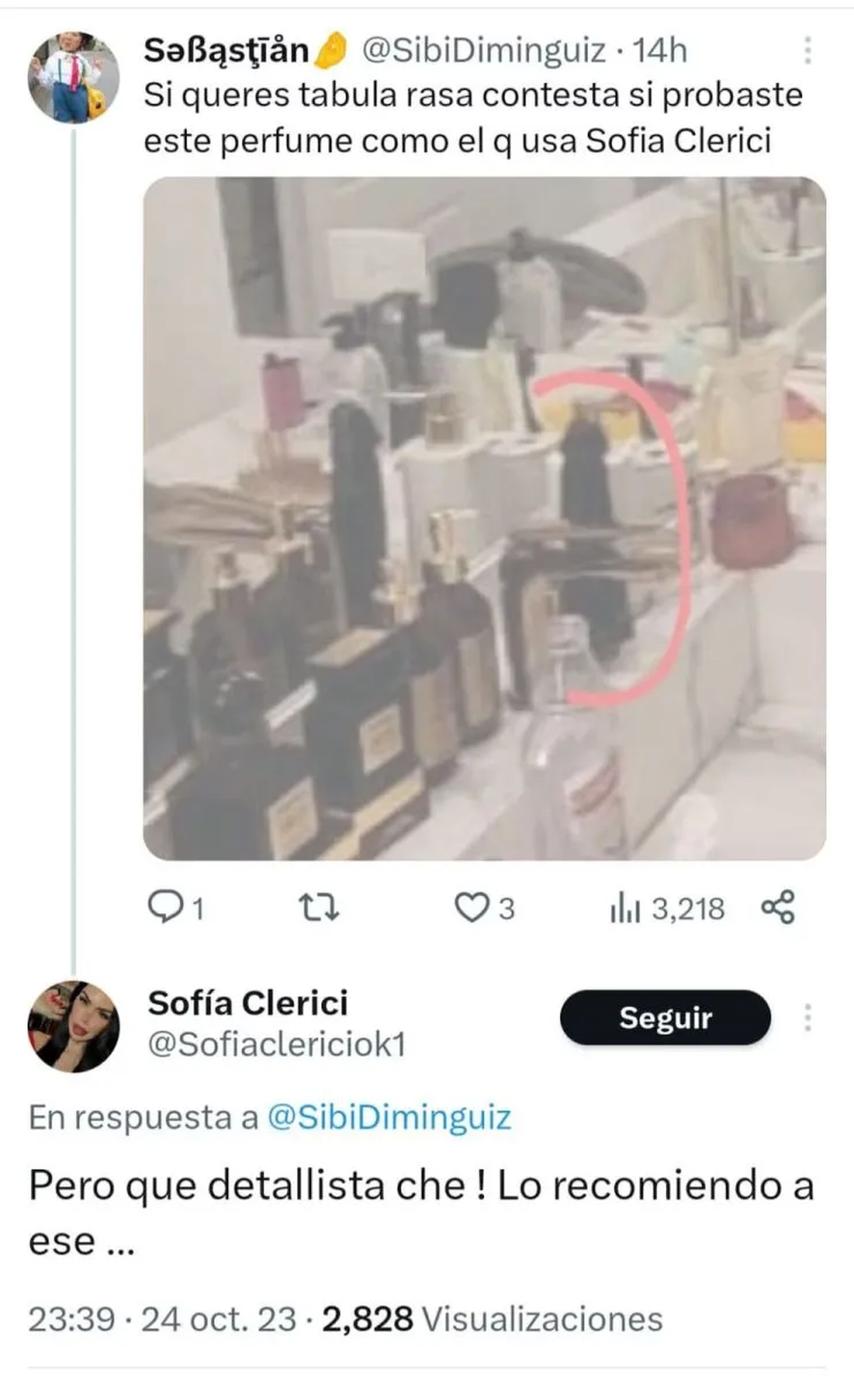 El objeto sexual de Sofía Clerici. El objeto sexual de Sofía Clerici.