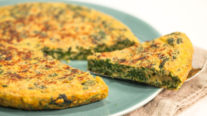Tortilla de espinaca esponjosa: la receta fácil y nutritiva para todos los días