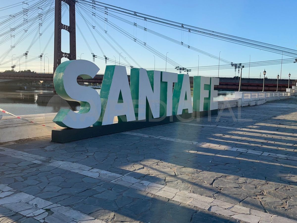 Las letras corpóreas de Santa Fe volvieron a quedar instaladas sobre el fin del 2024.