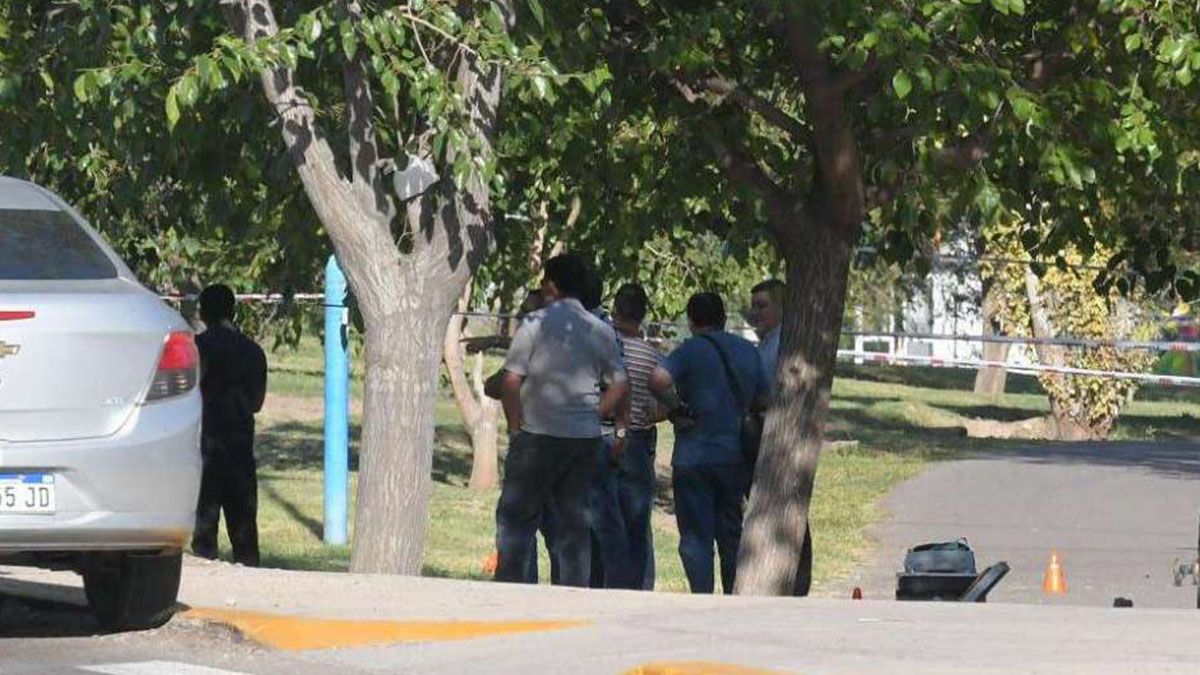 El lugar del hallazgo. Orlando Pelichotti / Los Andes