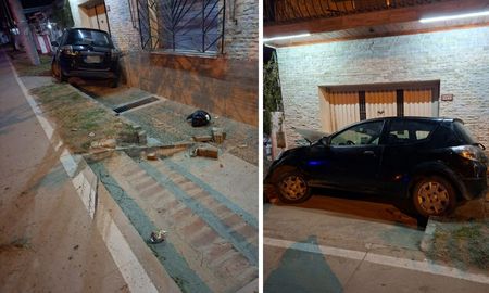 Fuerte accidente en la ruta 1: un auto despistó Fuerte accidente en la ruta 1: un auto despistó