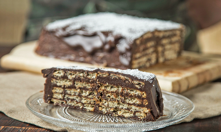 Torta de masitas de chocolate para la tarde Torta de masitas de chocolate para la tarde