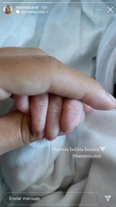 Ivana Icardi fue mamá de una nena.