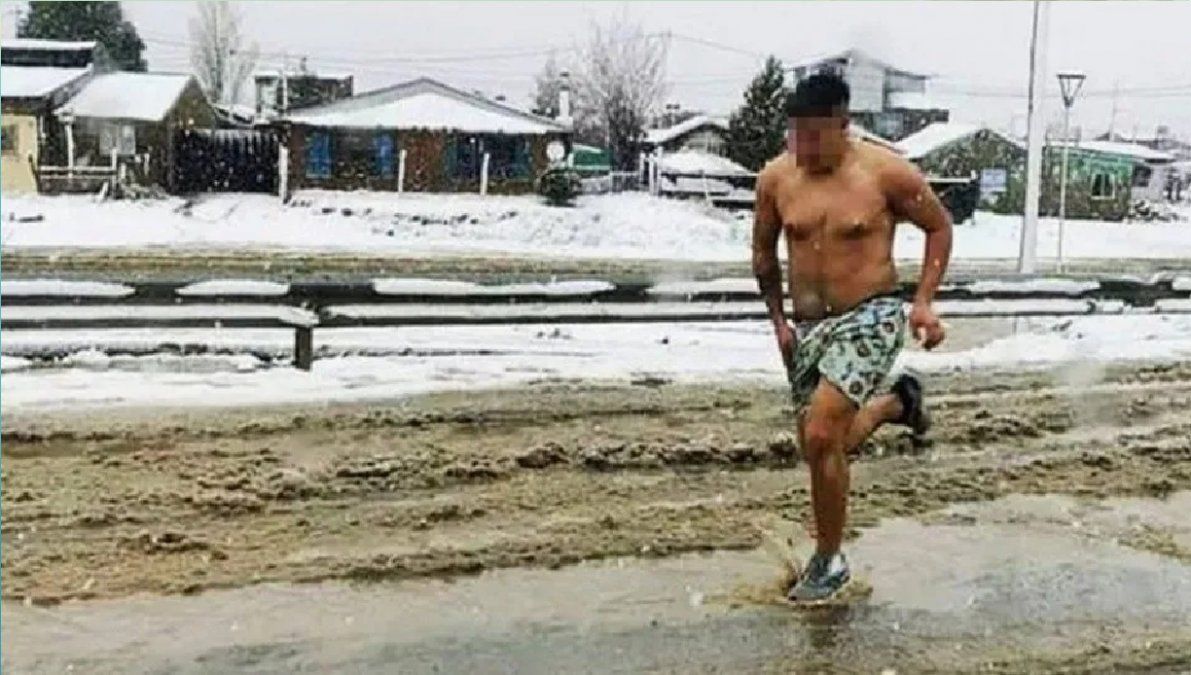 Un hombre apareció en paños menores en pleno Bariloche: ¿Pata de lana o víctima de robo?